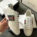 women gucci chaussures blanches chaussures de sport cowhide tiger head white